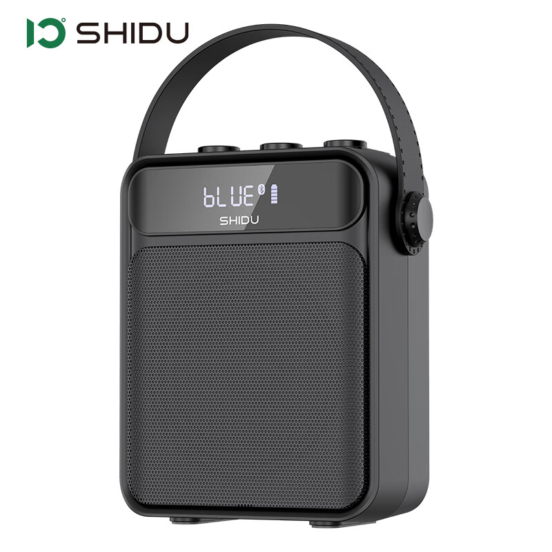 ShiDu 十度 S95广场舞蓝牙音响家用小型手提便携大音量带话筒户外k歌音箱 经