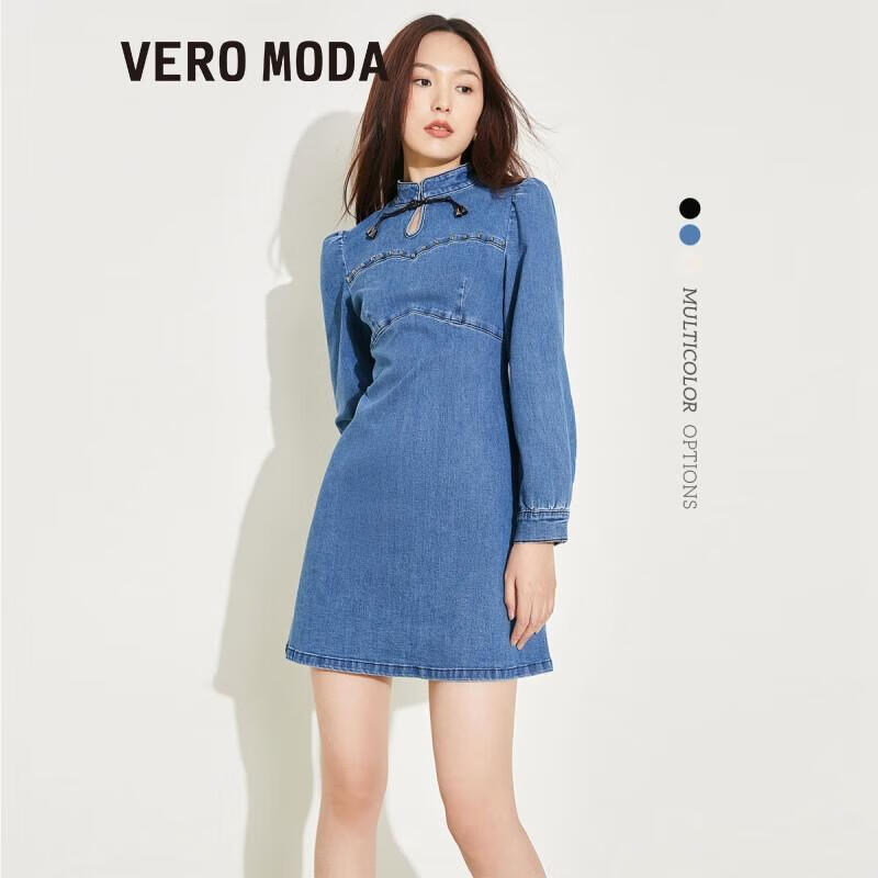 VERO MODA VEROMODA旗袍牛仔连衣裙322342010 牛仔蓝色-J3B 160/80A/S 699元（需用券）