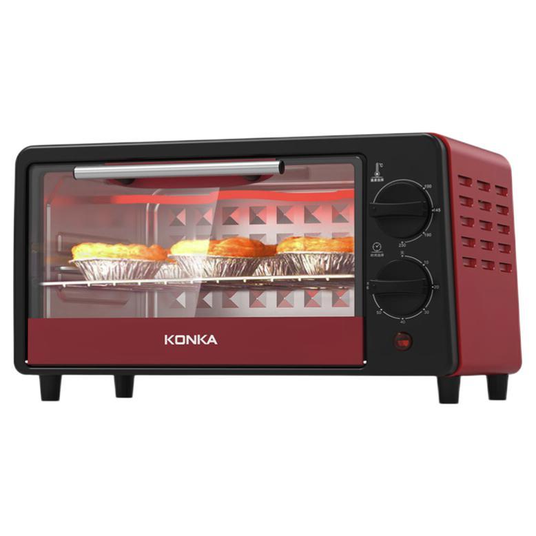 KONKA 康佳 电烤箱家用一机多能迷你小烤箱 12L容量小巧不占地 KAO-1208(D)S 89.9
