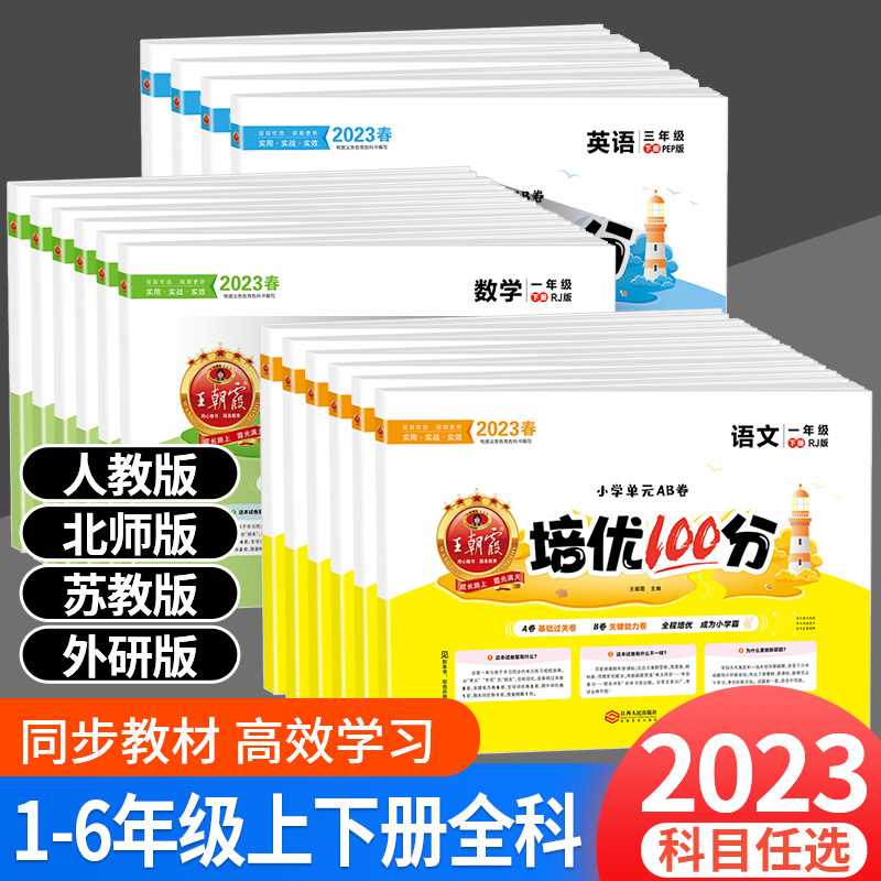 《2022新版王朝霞试卷培优100分》 7.5元（需买2件，共15元）