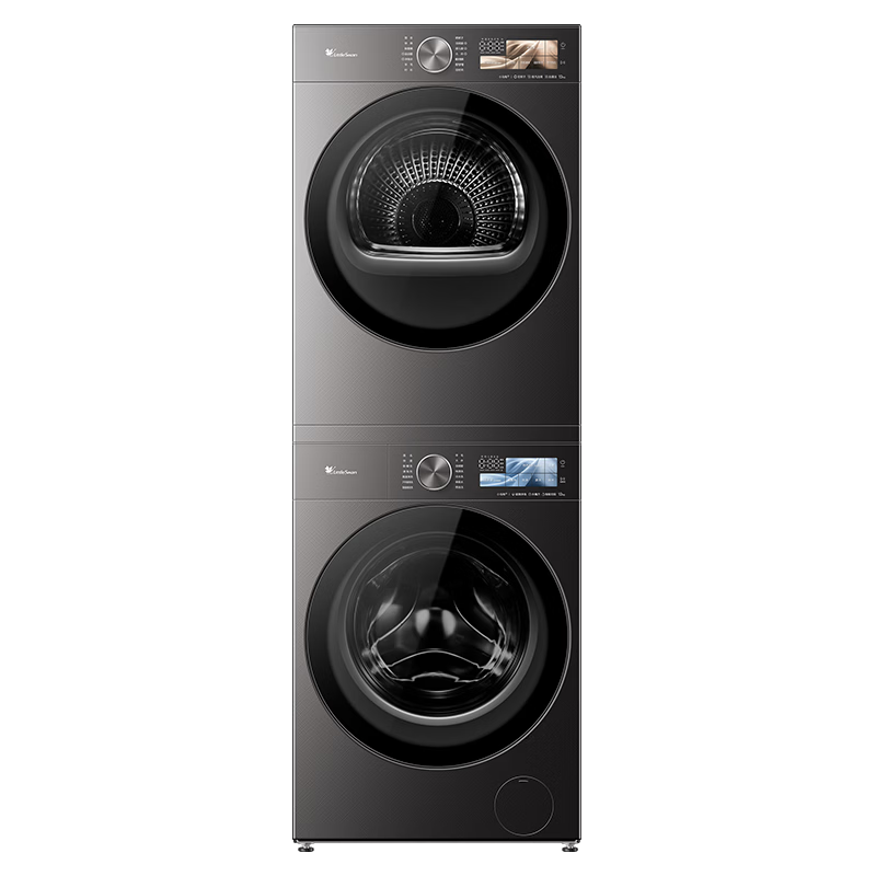 预售、PLUS：小天鹅 小乌梅5.0高奢版洗烘套装 TG12EK60+12K60 12KG滚筒洗衣机+热