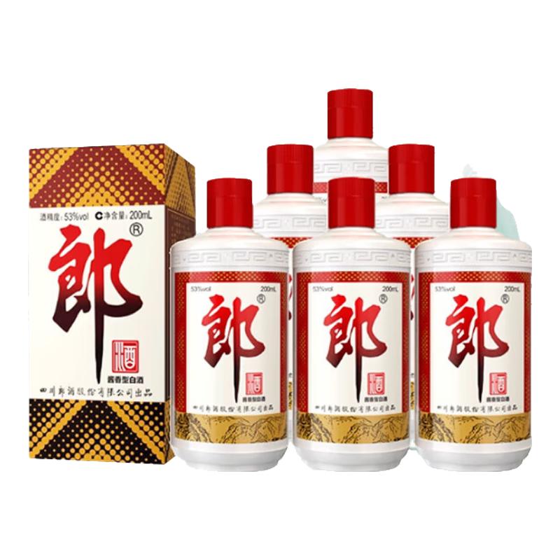 郎酒 过年 酱香型白酒 6瓶装（非整箱） 200mL 53度 489元（需用券）