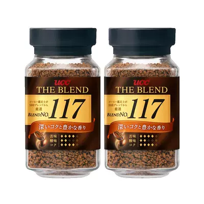 悠诗诗 UCC117 冻干黑咖啡粉 70g*2瓶 46.68元