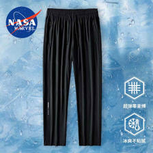 NASA MARVEL 休闲裤男夏季薄款 黑色 ￥31.6