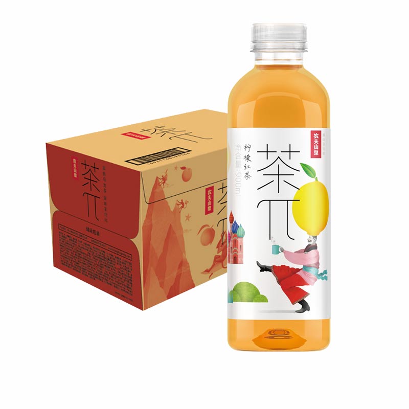88VIP：NONGFU SPRING 农夫山泉 茶π（茶派）柠檬红茶250ml*12瓶/包量贩装 1件装 22.