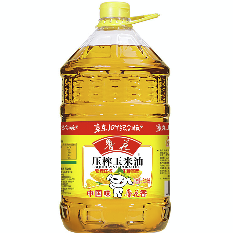 移动端：luhua 鲁花 食用油 物理压榨 玉米油6.18L 新老包装随机发放 99.9元