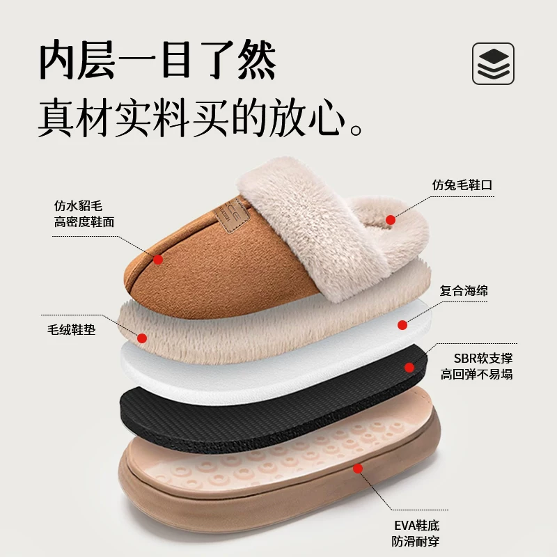 QICCE 翻半包跟加绒棉拖 25.8元 - 线报酷