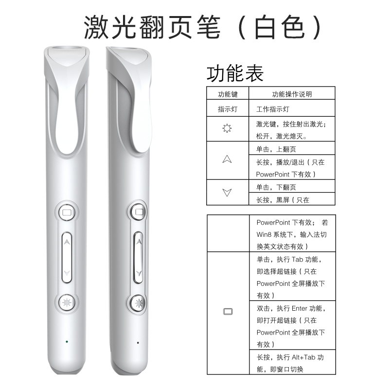 VSON N35 激光翻页笔 象牙白 9.9元（需用券）