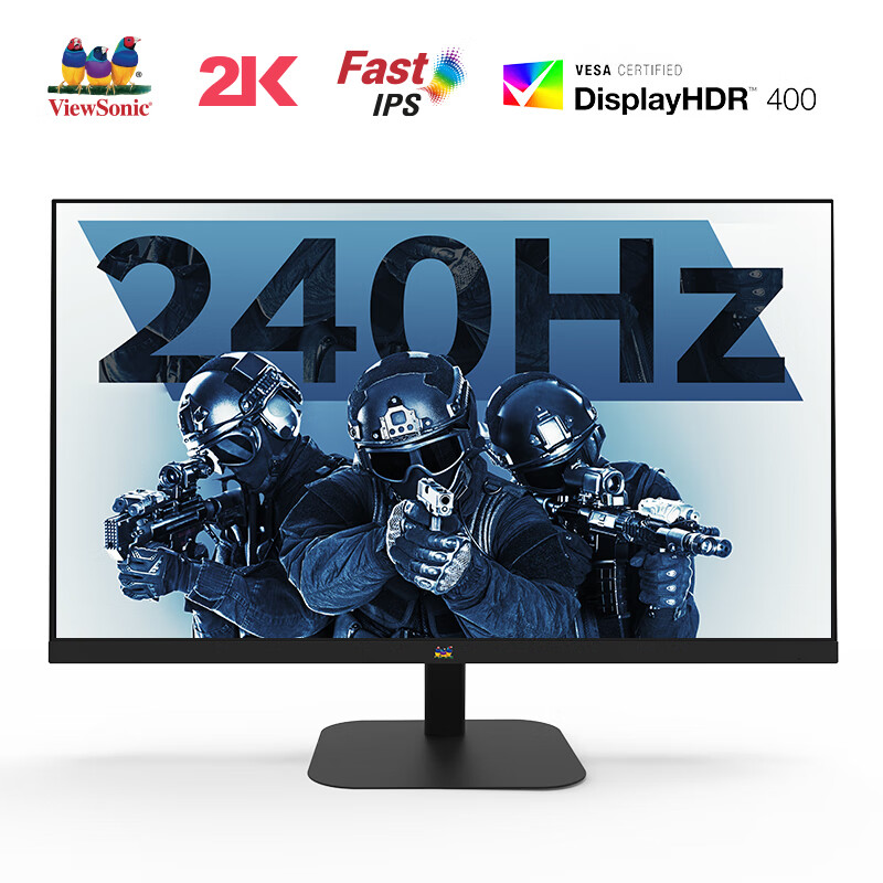 6月7号10点：优派 27英寸 2K 240HZ HDR400 FastIPS 硬件低蓝光显示器VX2779-2K-PRO-6 1379