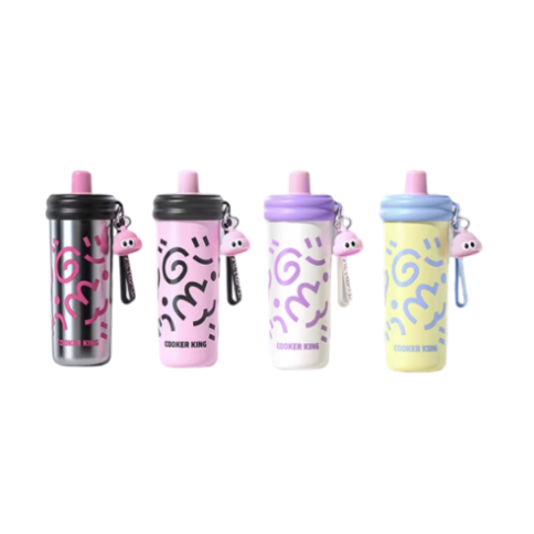 移动端：炊大皇 X sippy cup 甜酷涂鸦系列 TY60A1 保温杯 600ml 海盐果冻 69.8元