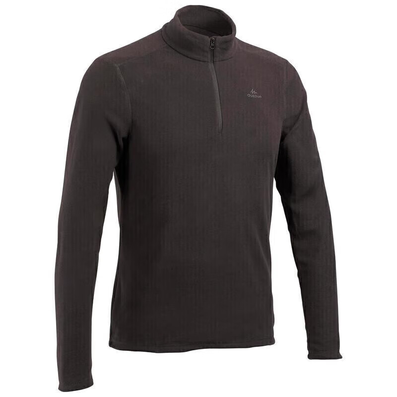 DECATHLON 迪卡侬 MH100 Fleece 男子抓绒衣 966425 黑色 M 69.9元