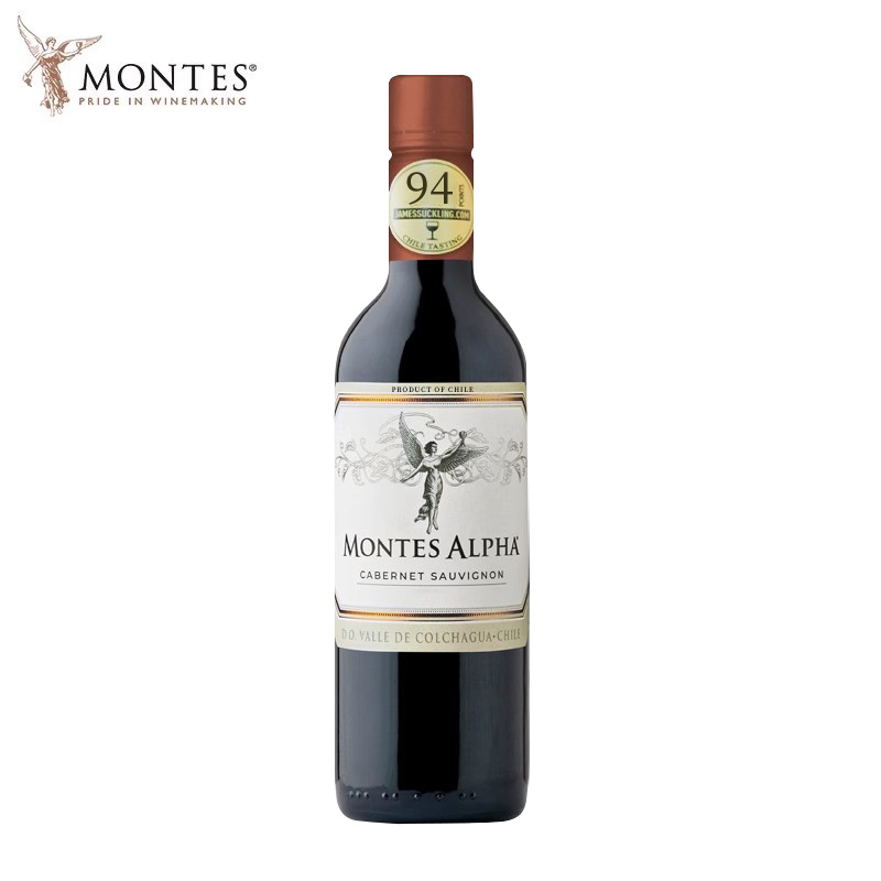 MONTES 蒙特斯 欧法 赤霞珠 干红葡萄酒智利进口小瓶375ml*6瓶 398元