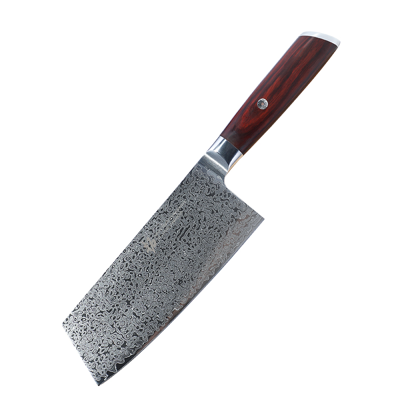 tuoknife 拓 牌白虎菜刀高端45层大马士革钢日本AUS-10切片刀 509元（需用券）