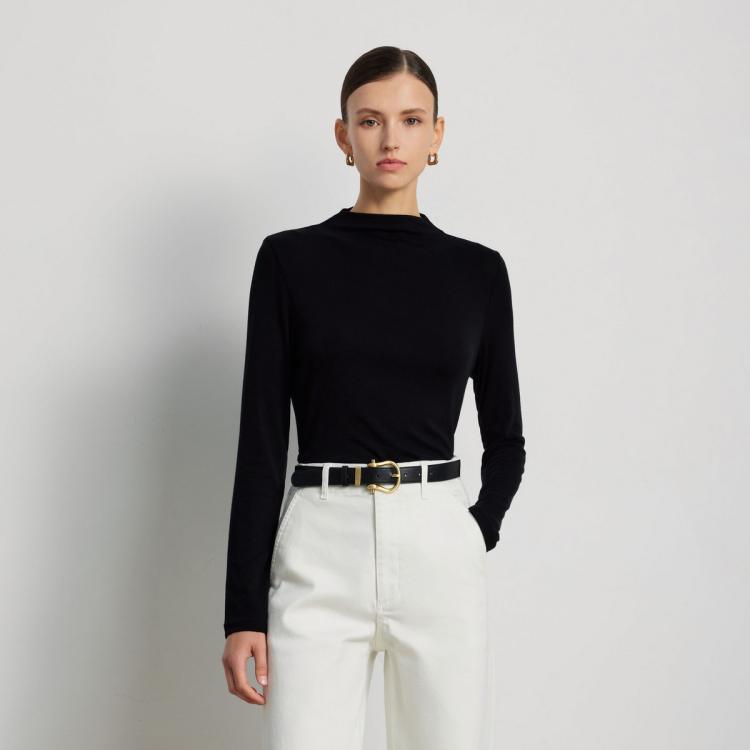 SCOFIELD 简约羊毛收腰半高领打底衫针织衫毛衣女2025秋冬 347元