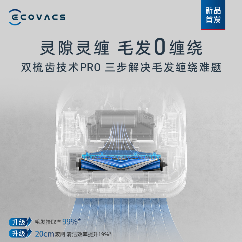 ECOVACS 科沃斯 X5 PRO扫地机器人家用全自动清洗扫拖吸一体机 4559.05元