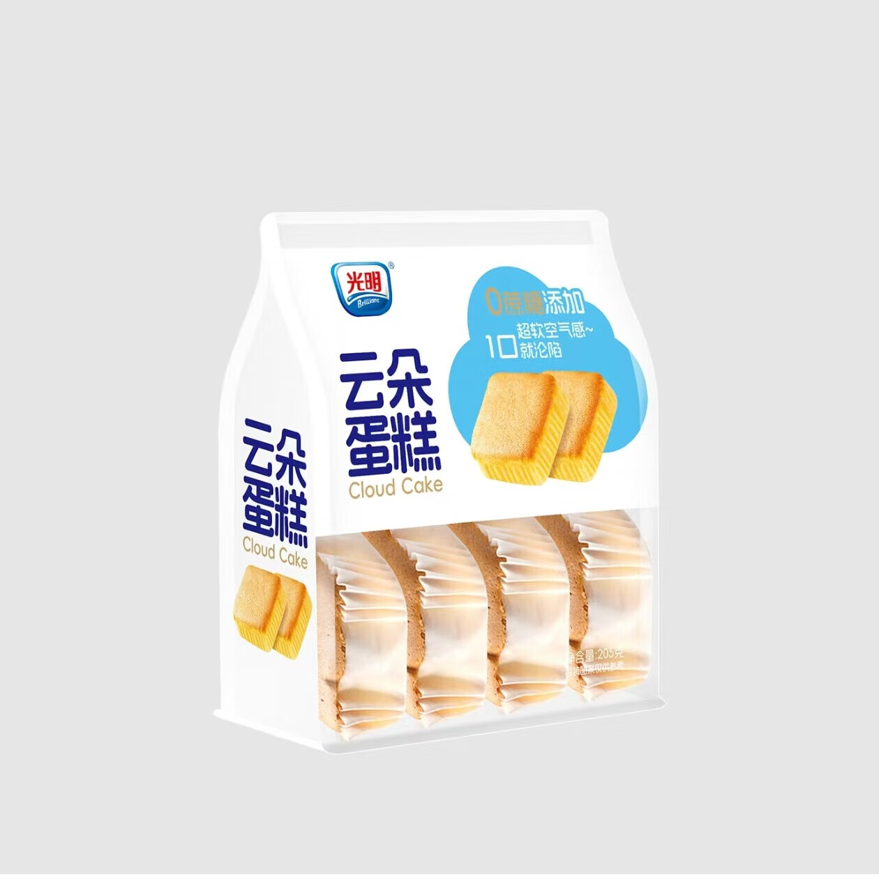 光明 无添加蔗糖云朵蛋糕 205g 5.9元 - 线报酷