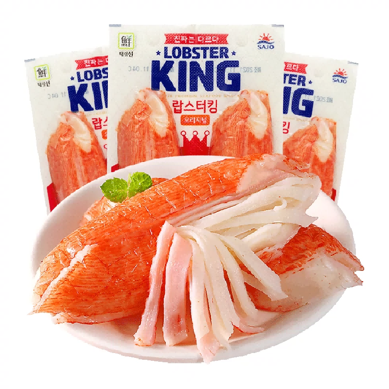 思潮大林 SAJO韩国进口蟹肉棒龙虾鳕蟹肉140g*8袋 89.2元（需用券）
