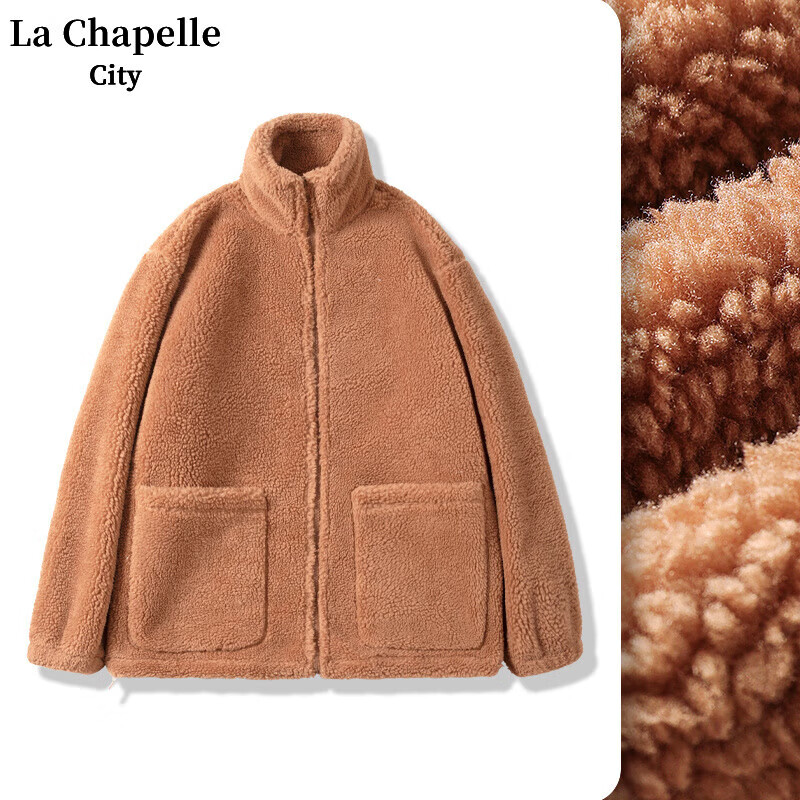 La Chapelle City 拉夏贝尔 女士颗粒绒外套 64.9元（需用券）