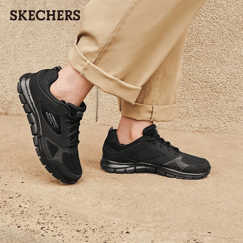 SKECHERS 斯凯奇 男软底网面休闲鞋 232398BBK 488元（需用券）