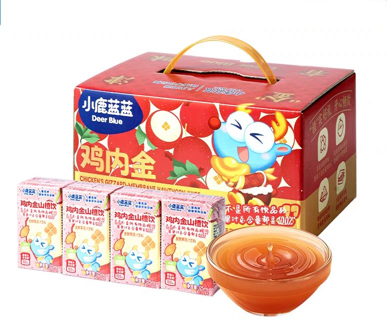 88VIP：小鹿蓝蓝 鸡内金山楂饮果汁儿童零饮品125ml*12 37.91元（需用券）