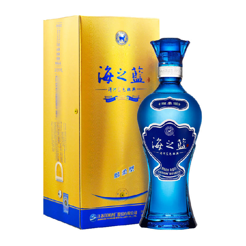 YANGHE 洋河 海之蓝 蓝色经典 42%vol 浓香型白酒 375ml 单瓶装 ￥81.7