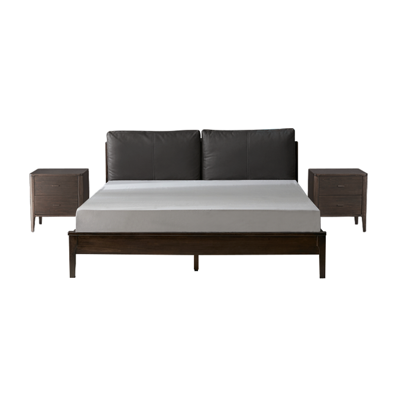 8H DF2 实木软包床 1.5*2m 北美黑胡桃色 2124.15元(需用券)