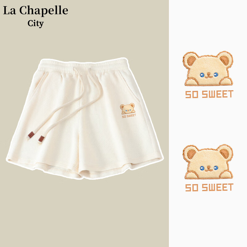 La Chapelle City 拉夏贝尔 女士休闲短裤+女士纯棉短袖 24.9元（需买2件，需用券