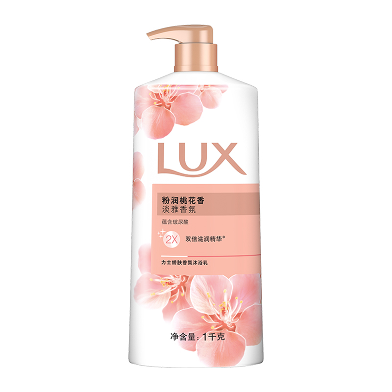 LUX 力士 娇肤香氛沐浴乳 粉润桃花香 1kg 29.9元