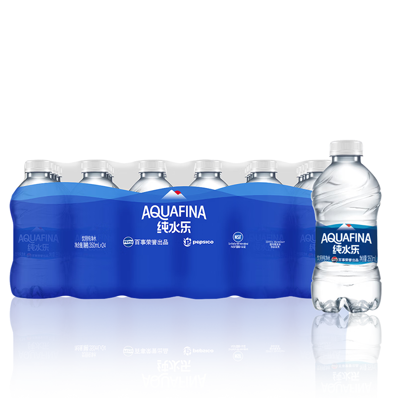 AQUAFINA pepsi 百事 纯水乐饮用水 350ml*24瓶 10.5元
