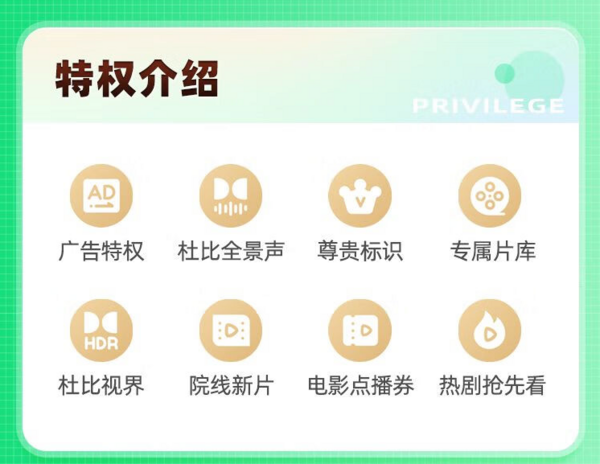iQIYI 爱奇艺 黄金会员心意2年卡(自享1年+送亲友1年)