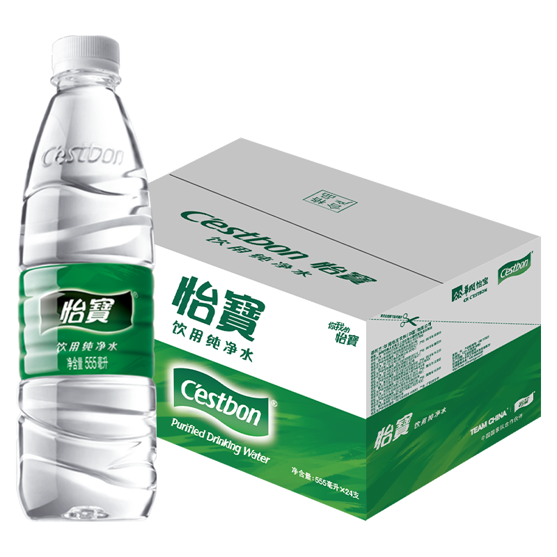 怡宝 纯净水 555ml*24瓶*1箱*3件 77.2元包邮（需买3件）（需领券，合25.73元/件