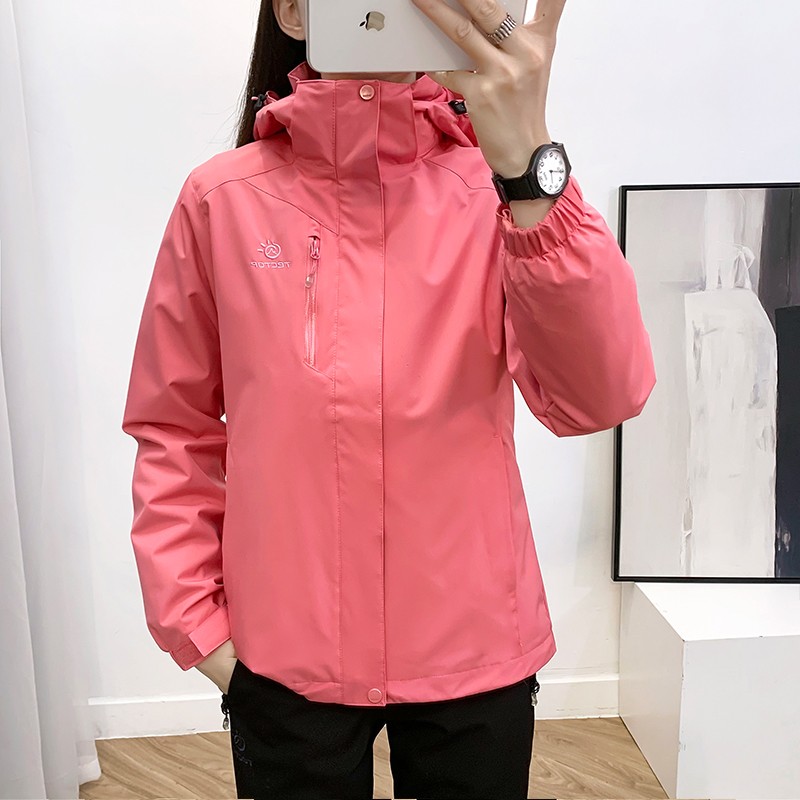 探拓 女子三合一冲锋衣 95134CF 藕粉 XXXXL 179元（需用券）