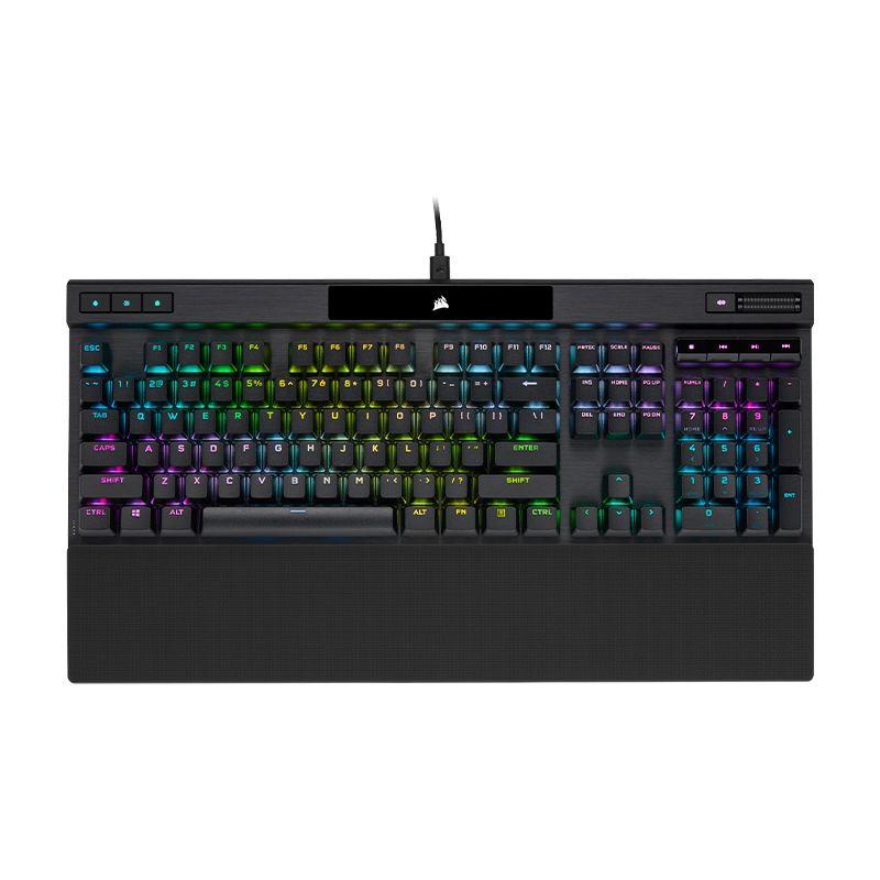 美商海盗船 K70 PRO 有线机械键盘 黑色 Cherry茶轴 RGB 999元