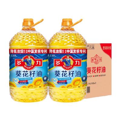 多力 葵花籽食用油3.88L*2桶/箱装 77.31元（需领券）