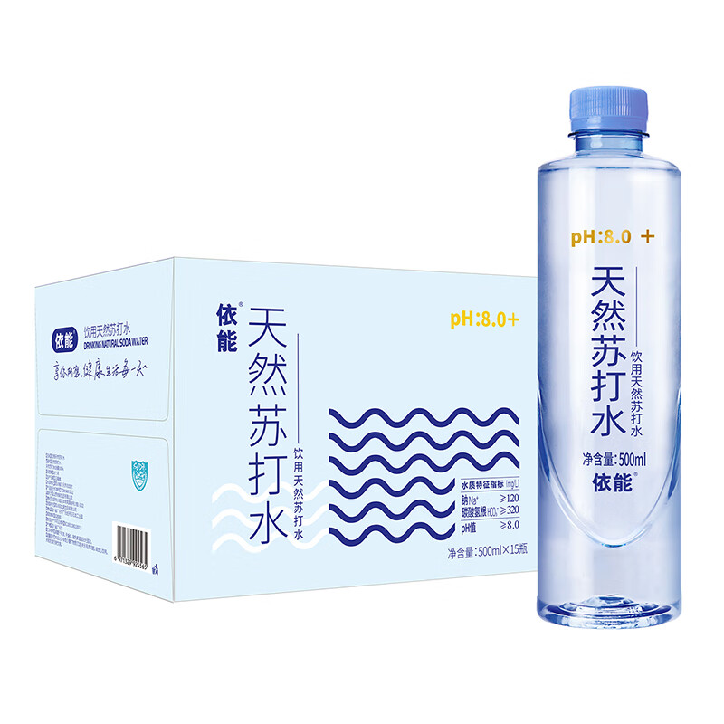 yineng 依能 天然苏打水500ml*15瓶箱装 35.06元