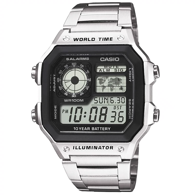 CASIO 卡西欧 42.1毫米电子腕表 AE-1200WHD-1A ￥88