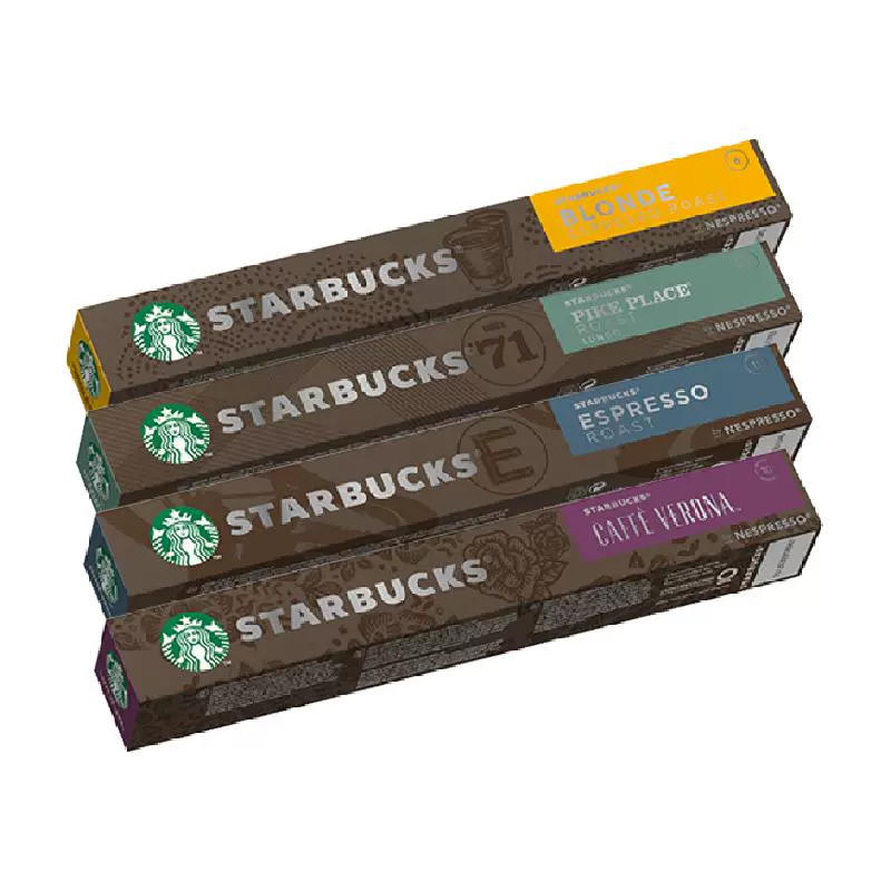 STARBUCKS 星巴克 Nespresso浓遇胶囊咖啡分享装多口味5.7g*10颗*4条 ￥113.75