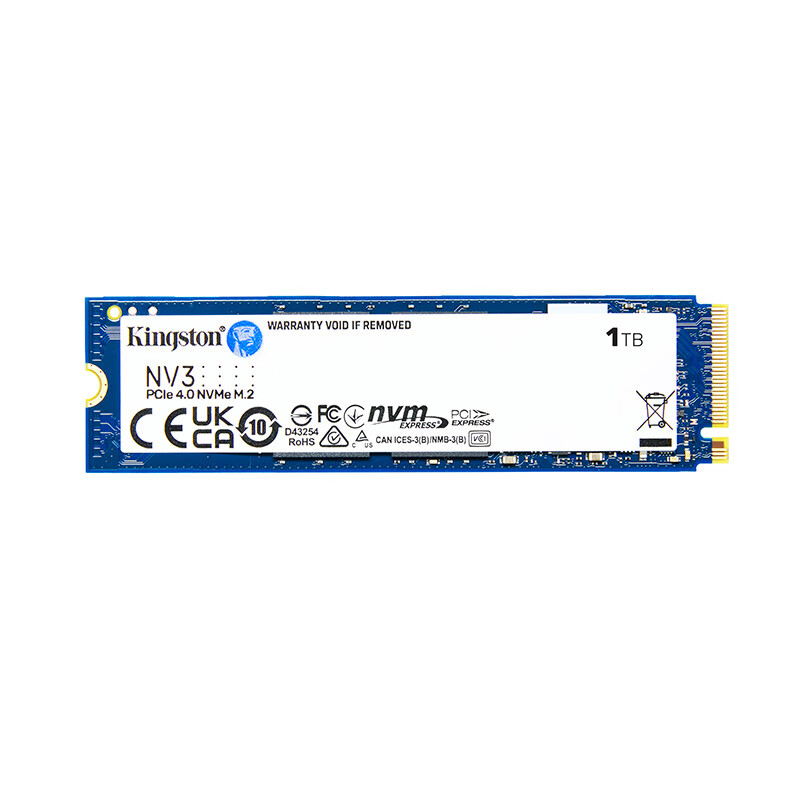 PLUS会员：金士顿 NV3 NVMe M.2 固态硬盘 1TB（PCI-E 4.0） 377.11元