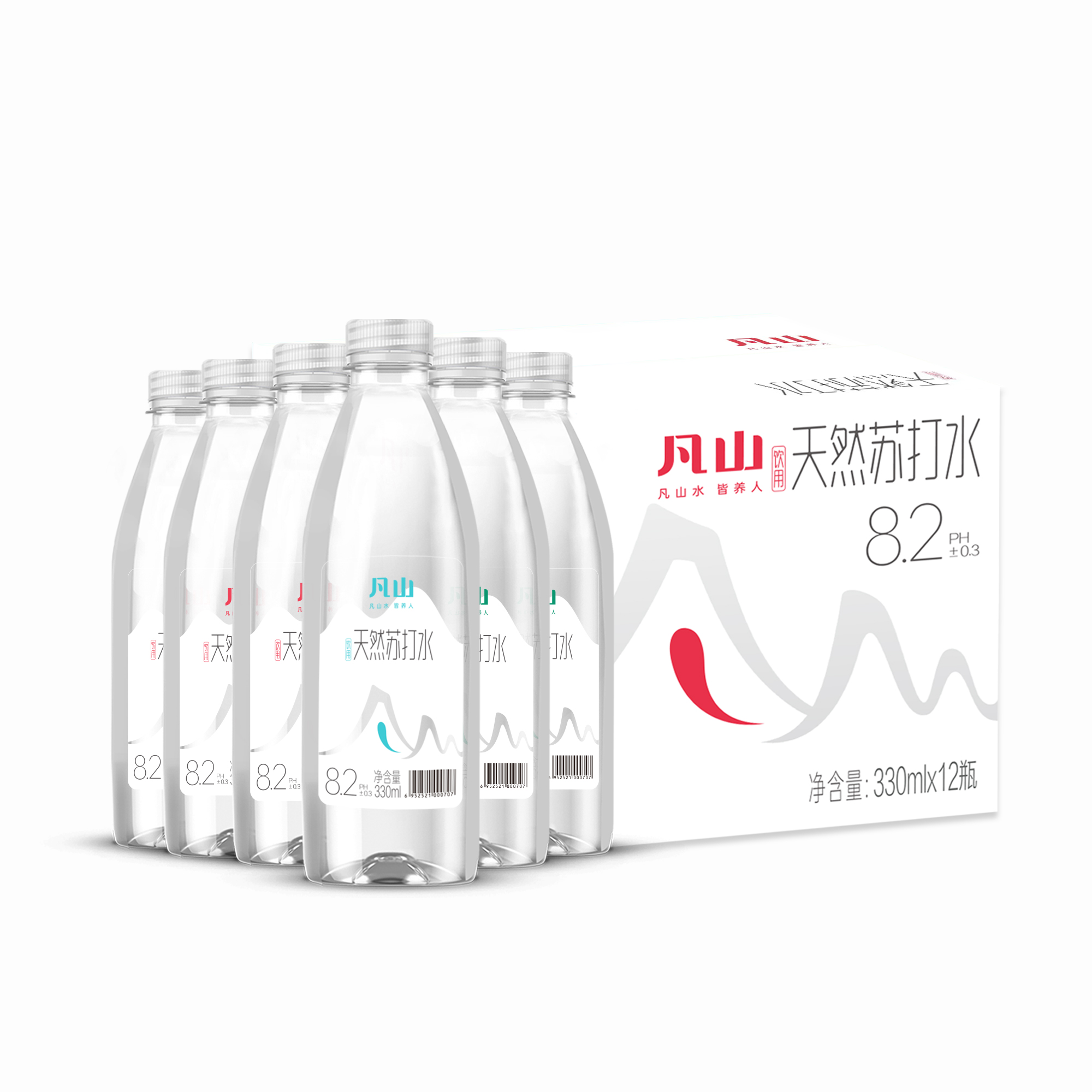 凡山 天然苏打水500ml*12瓶 弱碱性 19.9元（需用券）