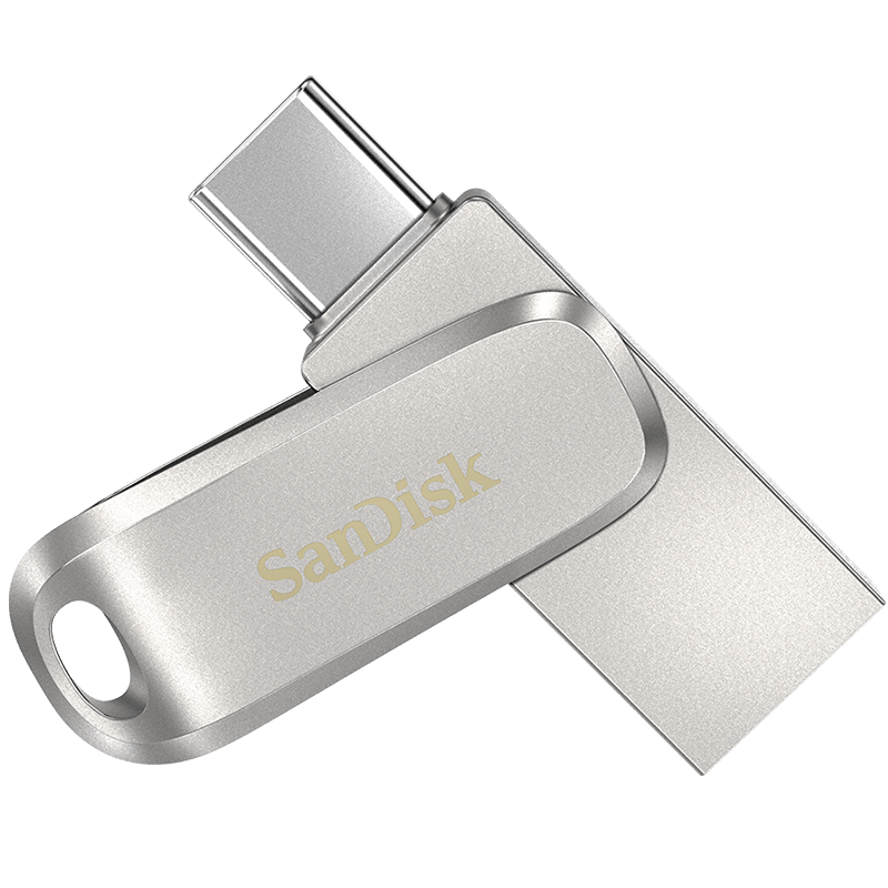 plus会员：SanDisk 闪迪 至尊高速系列 酷锃 DDC4 USB3.1 U盘 银色 128GB Type-C+凑单 81