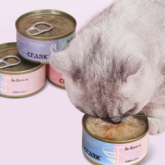 满足猫咪每日营养所需：希帕克 猫零食罐头 混拼 85g*6罐 16元