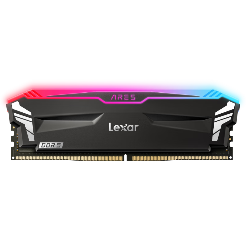 plus会员：Lexar 雷克沙 DDR5 6400 32GB(16GB×2)套条 电竞RGB灯内存条 海力士A-die颗