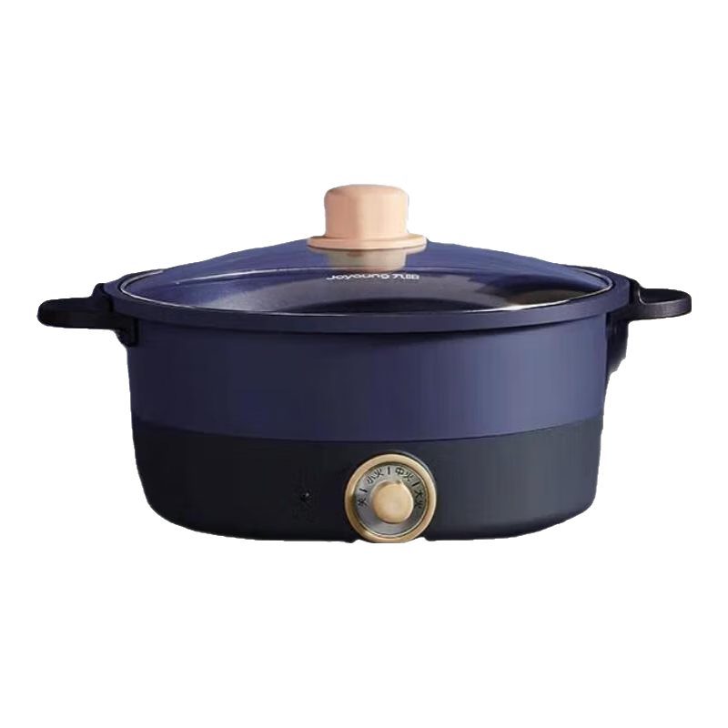 九阳 电火锅多功能电煮锅 6L 3L 3L 蓝色 1200W 不粘涂层 137元（共137元：晒单返