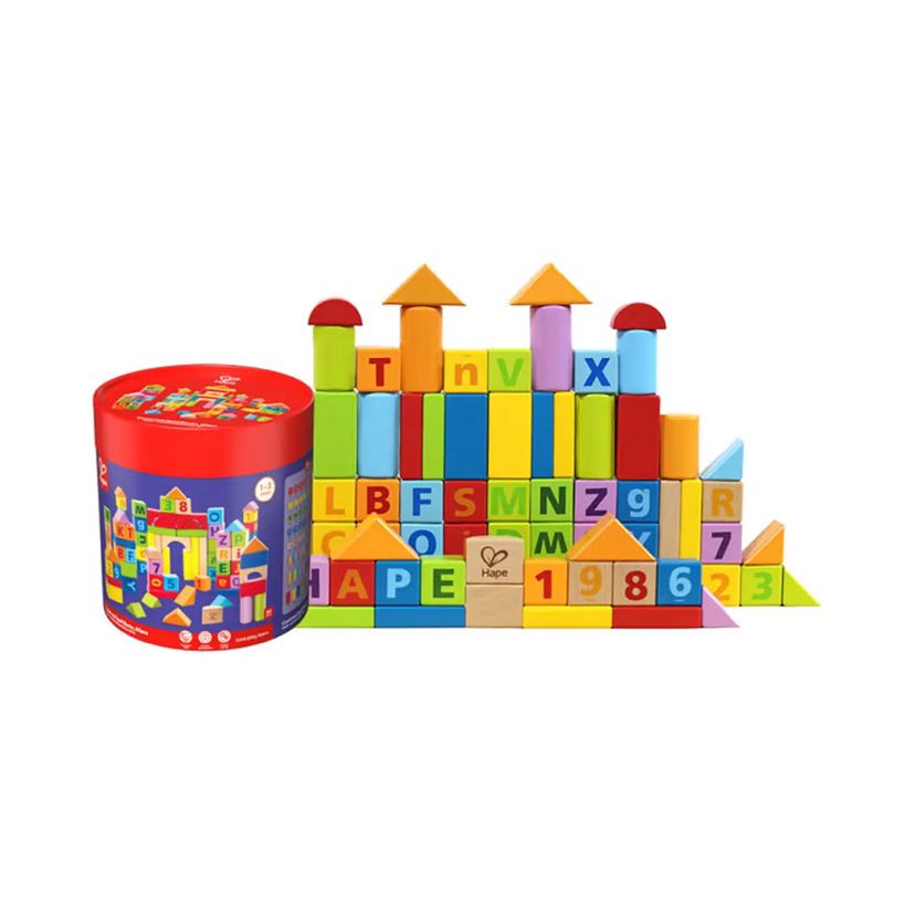 Hape 80粒桶装数字积木 1-3Y E8402 89元