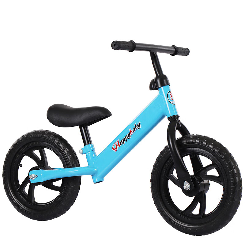 镁邦特 高碳钢 儿童平衡车 两轮无脚踏 宝宝滑行学步车 蓝色 12寸 68元（需