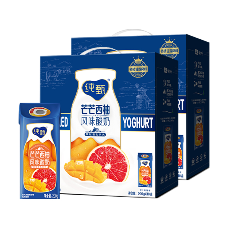 88VIP：JUST YOGHURT 纯甄 蒙牛纯甄芒芒西柚风味酸奶200g*10盒哦 18.9元（需用券）