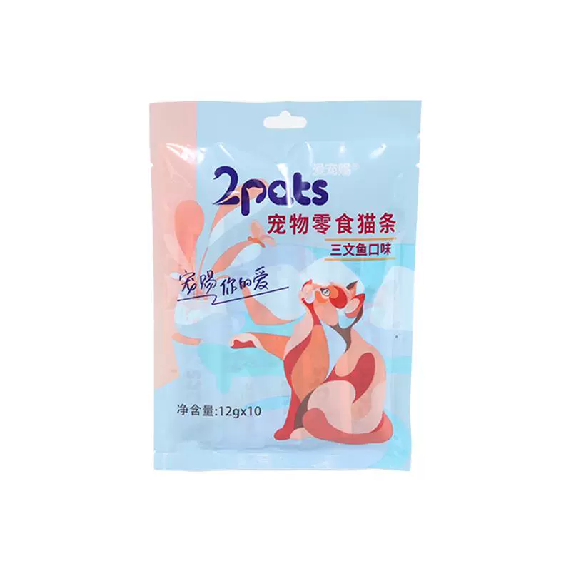 2PETS 爱宠赐 纯肉猫条 三文鱼味 20支 ￥5.9