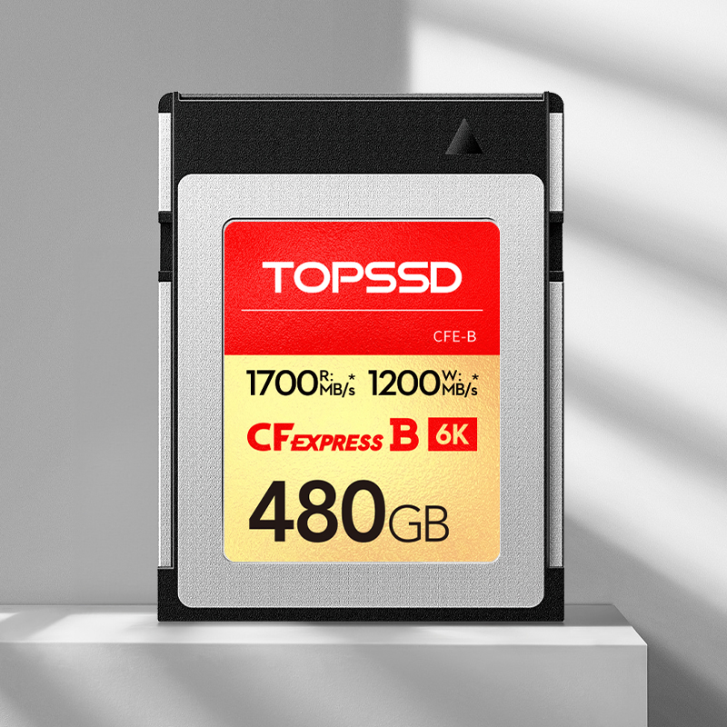 TOPSSD 天硕 1700MB/s_CFE-B卡CFExpress卡Type B_6K_480GB相机内存储卡 1799元（需用券）