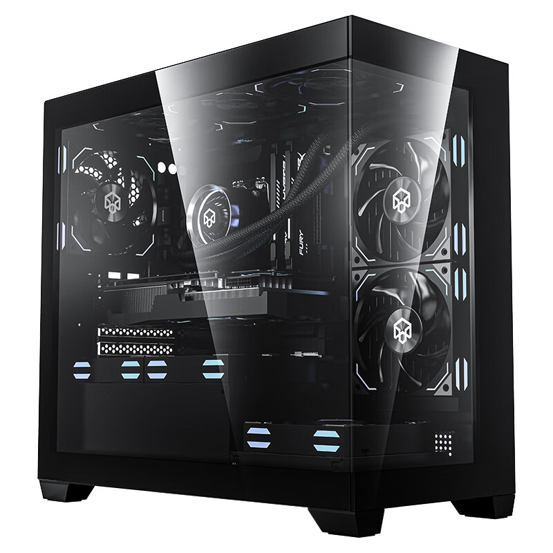 新品发售：PADO 半岛铁盒 白泽360E 黑色海景房 MATX台式电脑机箱 159元