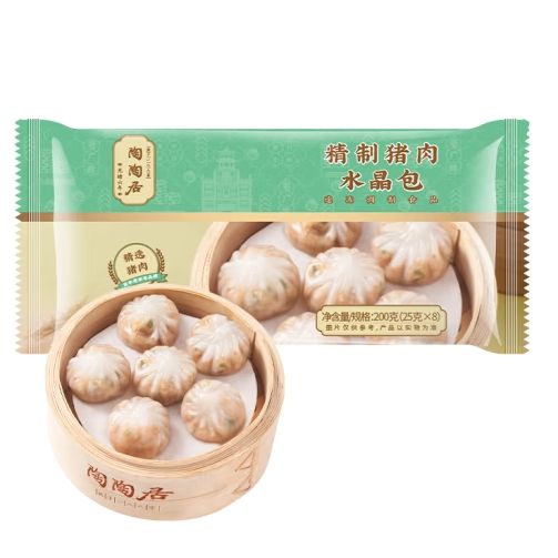 陶陶居 虾饺干蒸小笼包核桃包 猪肉水晶包200g*任选6件 58.1元（9.68元/件）